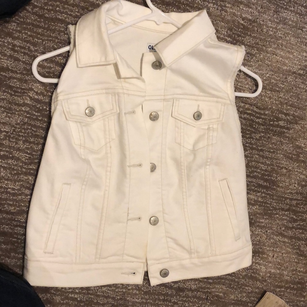 White jean jacket